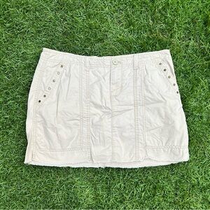 Old Navy Light Khaki Mini Skirt Casual Resort Wear